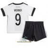 Officiële Voetbalshirt + Korte Broek Duitsland Timo Werner 9 Thuis WK 2022 - Kids